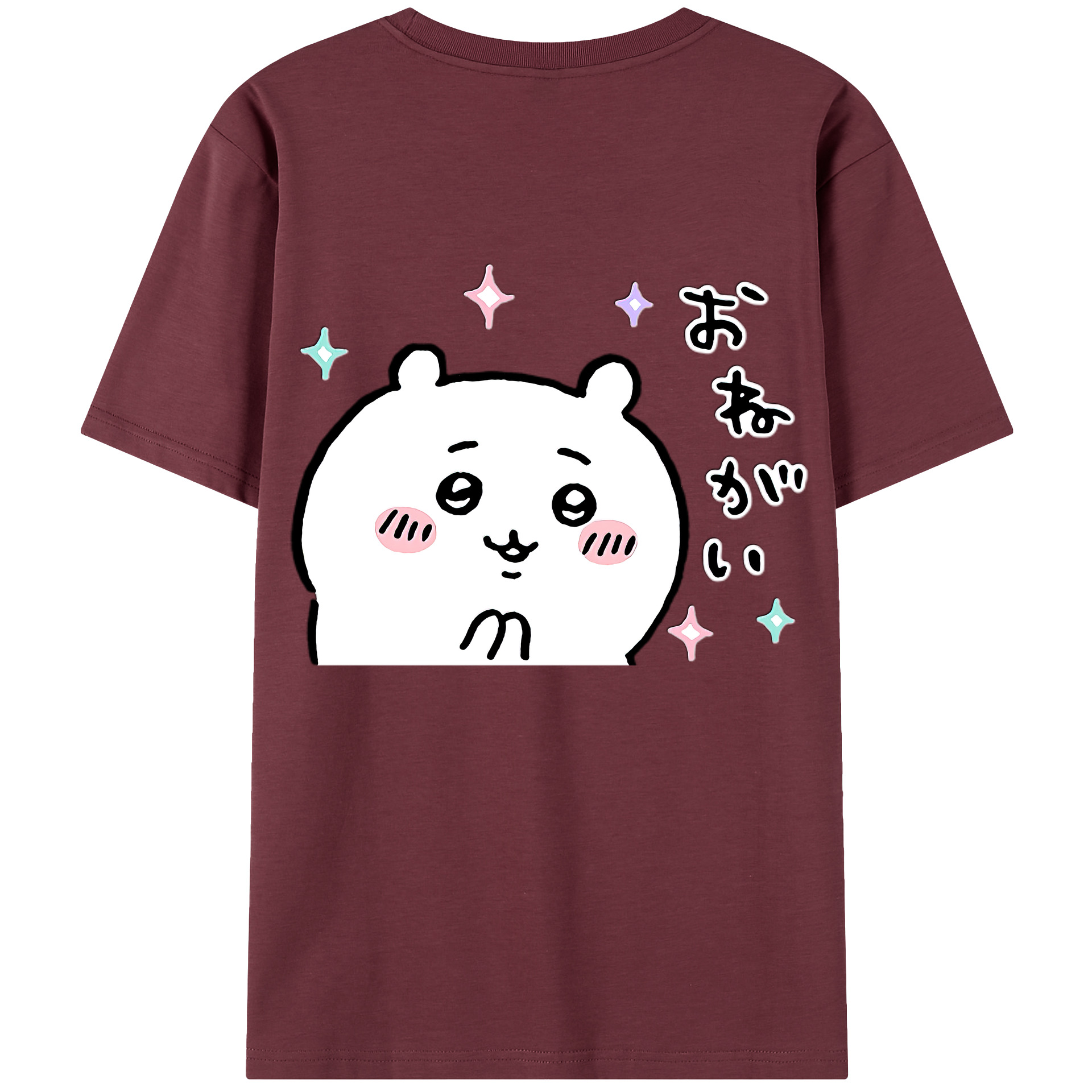 （画像用） ちいかわ ちいかわ Chii-kawa chiikawa 綿100％半袖Tシャツ（背面プリント）
